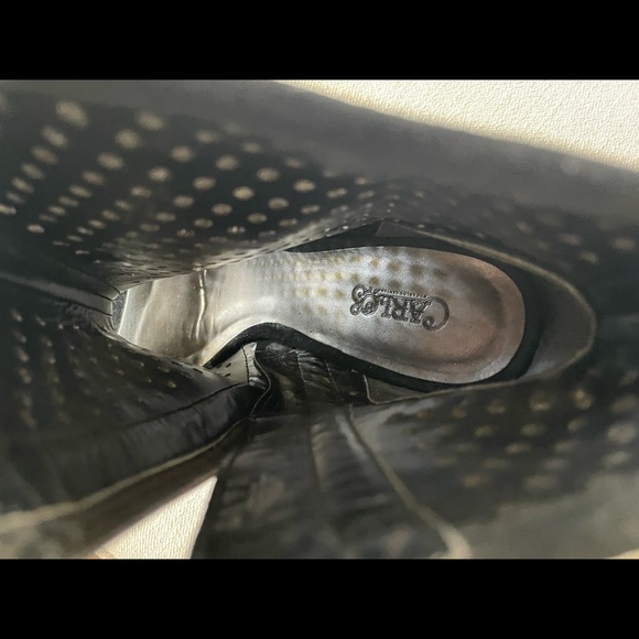 Never worn Carlos Santana 9.5 M black open toe shoe booties - Picture 3 of 6